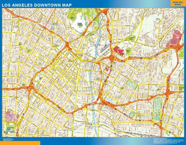 Carte Los Angeles downtown