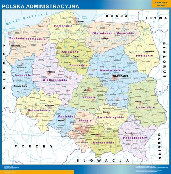 Carte plastifiée Pologne