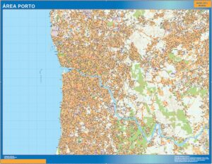 Carte plastifiée Porto zone